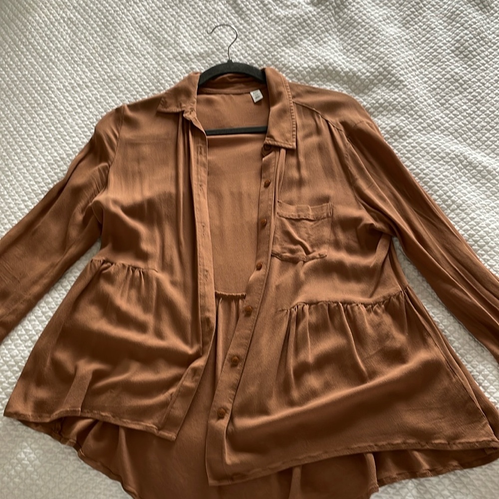 Tan blouse